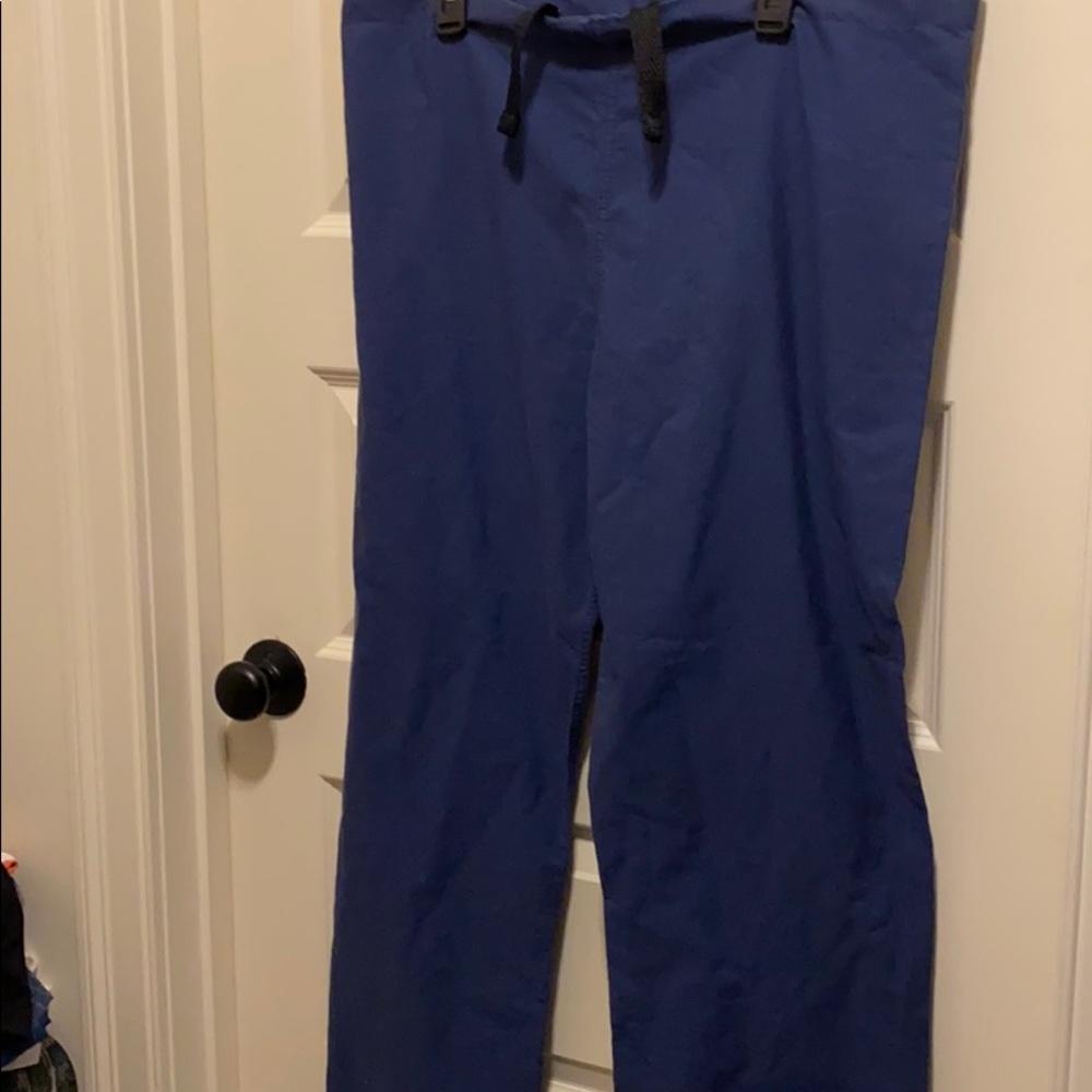 Navy blue scrub pants size med